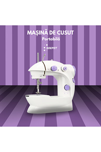 SDEPOT Sewing machine, SDEPOT, accessories included, portable, 4 In 1, white