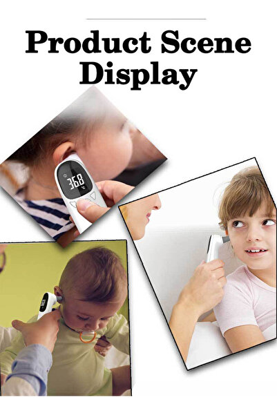 OEM مقياس حرارة رقمي أبيض بالأشعة تحت الحمراء للجبهة والأذن للأطفال، للاستخدام الطبي، مقياس درجة حرارة الجسم بدون تلامس