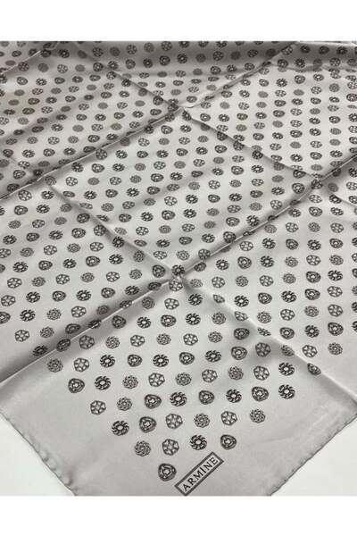 Armine Носталгия Сура копринен шал IST 7926 - 04 Сив смесен мотив