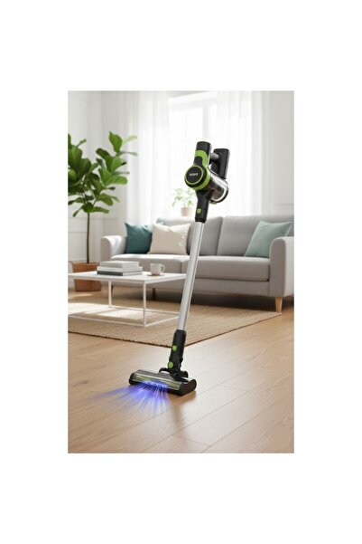 VICTRONIC VC207 Cordless Stick Vacuum, 150 W, 40 min Runtime, 0.5 L Bin, HEPA