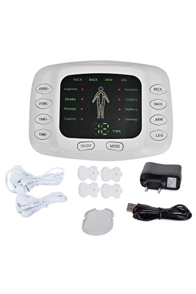 UBX Aparat electrostimulare musculara, 8 tipuri masaj, portabil, 4 electrozi,...