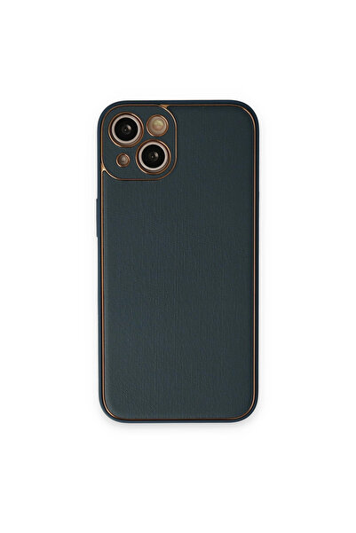 Twin Store غطاء سيليكون من جلد الكوكو لهاتف آيفون 14 - أخضر