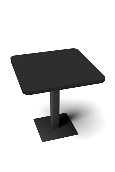 Retodesign KLAS 70/70 SİYAH KARE MUTFAK MASASI,YEMEK MASASI. BİSTRO MASA 1691S