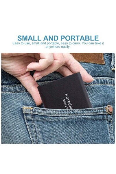 Beauenty قرص صلب خارجي محمول SSD بسعة 6 تيرابايت (أسود)