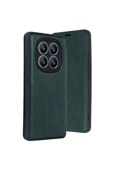 Twin Store غطاء حماية قابل للطي لهاتف ريدمي نوت 14 الجيل الرابع - أخضر داكن