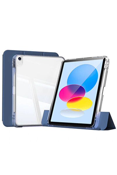 one depot only for quality life حافظة كمبيوتر لوحي منزلق لجهاز iPad 10.9 2022 (الجيل العاشر) مع حقيبة هوائية مغناطيسية قابلة للفصل