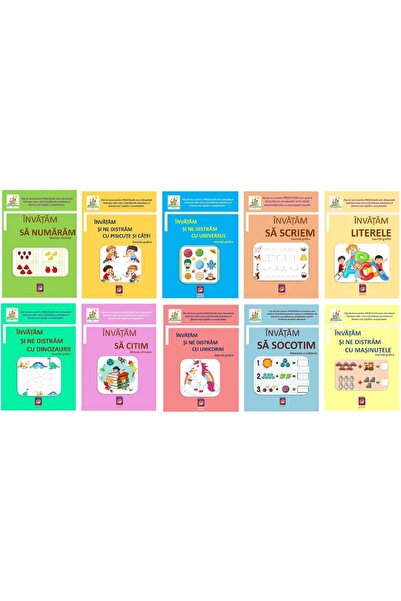 Editura Lizuka Educativ Pachet Fise de lucru pentru prescolari (10 carti)