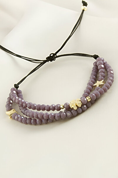 Butik سوار كريستال قابل للتعديل مكون من 3 قطع