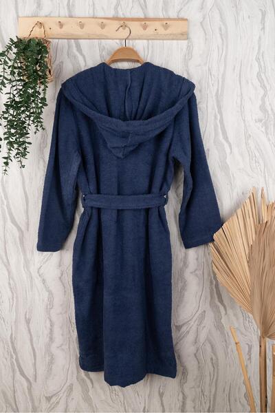 Baveno Unisex Premium Collection Cotton Hooded Bathrobe