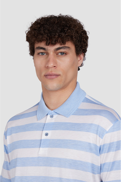 PAUL&SHARK SILK COTTON POLO SHIRT WITH BUTTONS