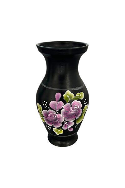 Ceramica Martinescu Ceramic flower vase, hand-painted, authentic by Marginea