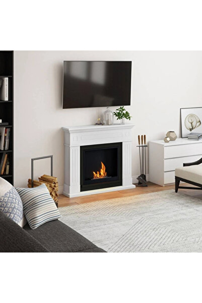 tagu Larsen Pure White FreeFlame bioethanol fireplace