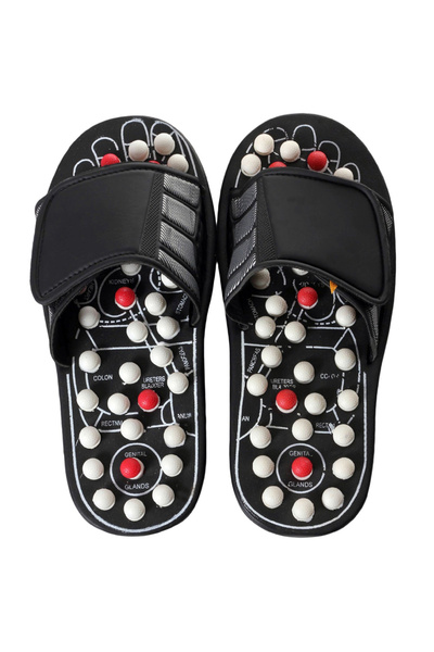 zola Slippers for foot massage and relaxation, 41 inserts, black, size 38/39