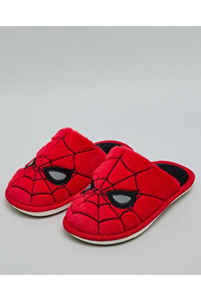 R&B Red Boy's Spiderman Bedroom Slippers
