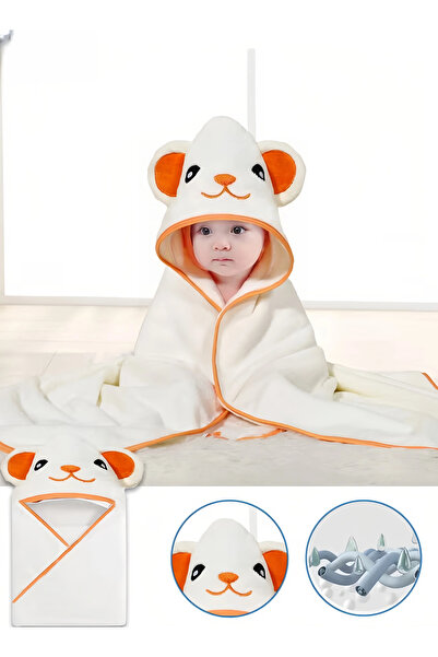 Generic Hooded Baby Towel Toddler Bathrobe, Soft Baby Towel, Newborn Blanket, Coral Fleece Shawl Bath Towel