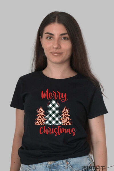 GILDAN Tricou De Craciun Braduti Cu Animal Print Dama