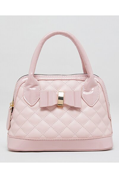 R&B حقيبة صغيرة مبطنة للبنات باللون الوردي