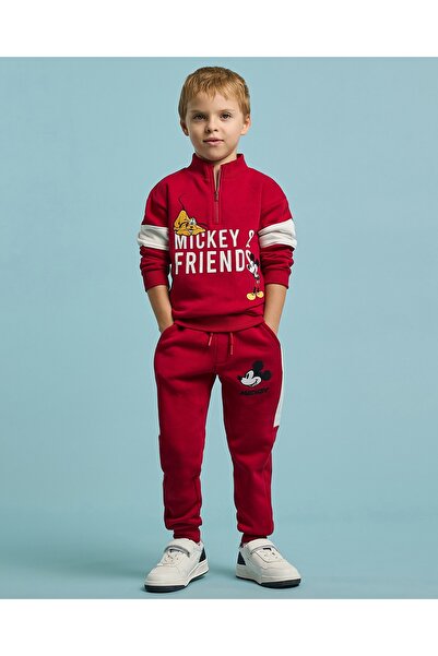 R&B Mickey Mouse Embroidered Sweatsuit Set