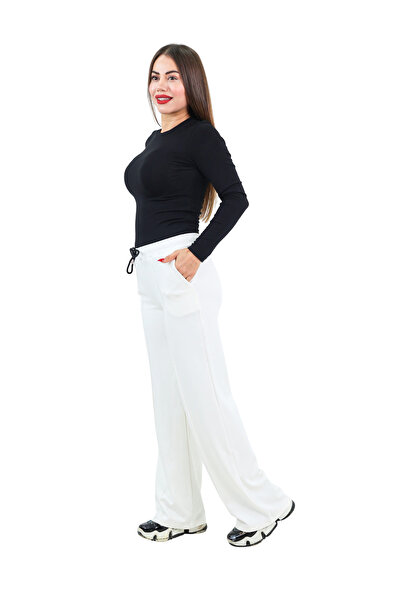 rlt relax time Oyhso Modal Fabric Soft Touch piped Wide Leg Pants