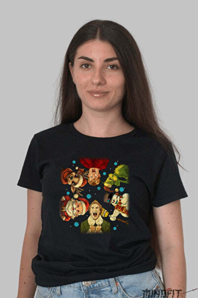 GILDAN Tricou De Craciun Eroii Sarbatorilor In Stil Comic Dama