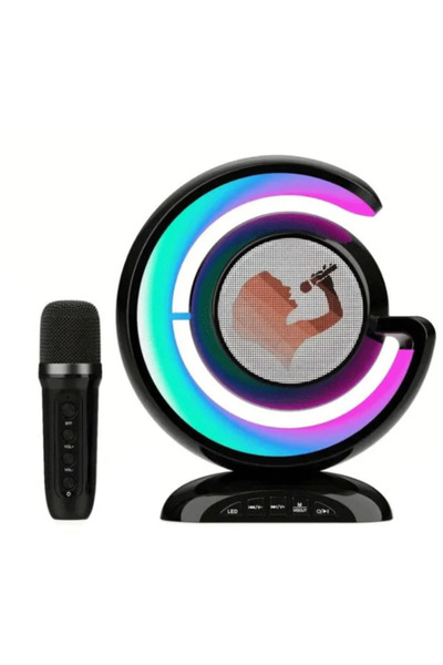 Amir Boxa wireless pentru karaoke cu microfon si iluminare LED RGB portabila YS 110