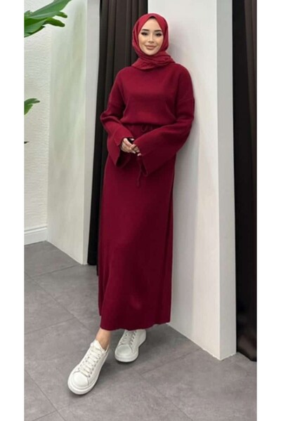 MY QILAM Rochie de tricotat cu șireturi pentru femei supradimensionat cu mâneci largi (mărimea S/M/L)