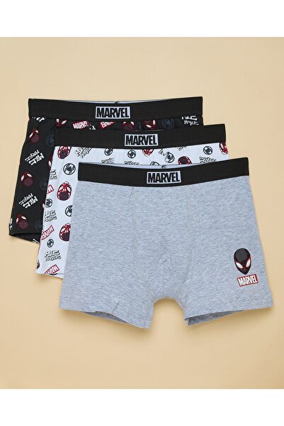R&B Multi Boy's 3 Pack Marvel Print Boxers