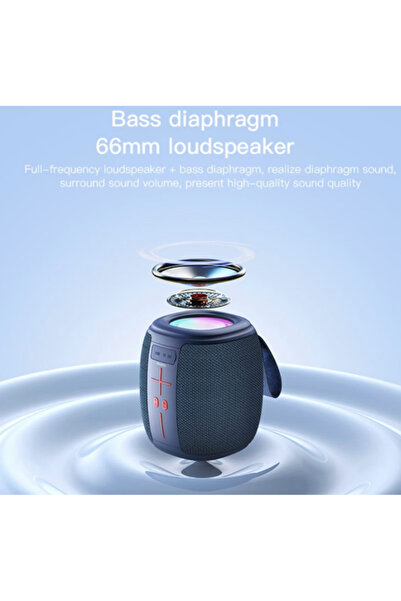 Mihai Portable Speaker KP 539 Wireless Bluetooth 500maH 5W LED Lights