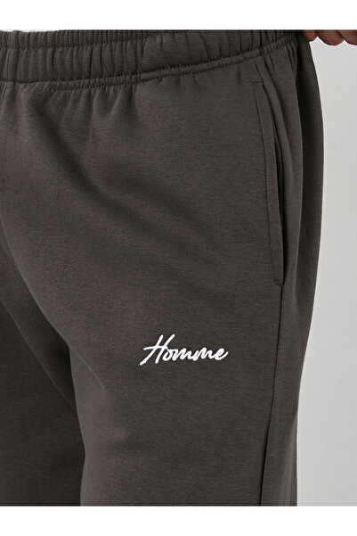 Styli Brown Relaxed Open Hem Jogger