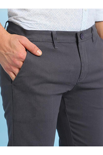 Dennis Lingo By Styli Men Solid Slim Fit Chino Pants