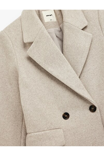 Koton Women's Coat 6Wak00073Ew Mink