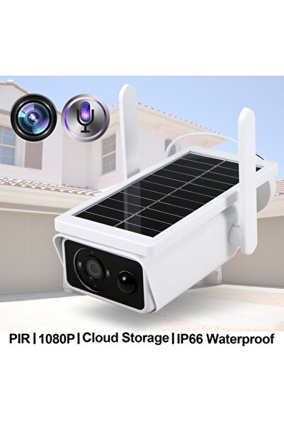 XL Wireless Wifi Surveillance Camera with Solar Panel 2 LED 1080P