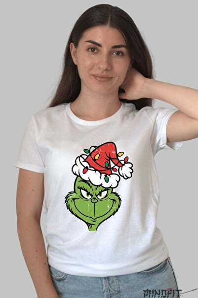 GILDAN Tricou De Craciun Grinch Cu Caciula Festiva Dama