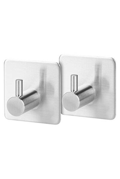 Teesa Set of 2 Self-adhesive Bathroom Hooks SUS304 3kg