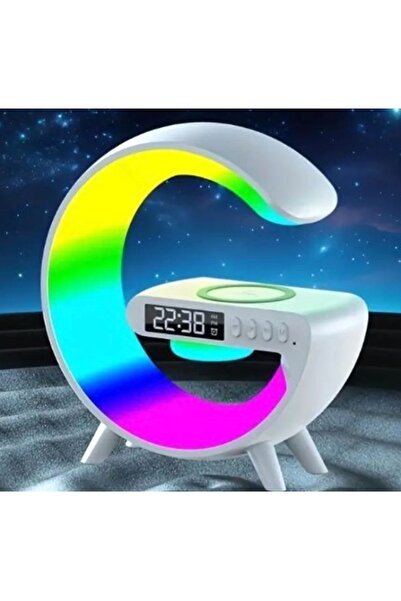 Amir G63 Mini Bluetooth Speaker with Wireless Charging Station and RGB Lamp