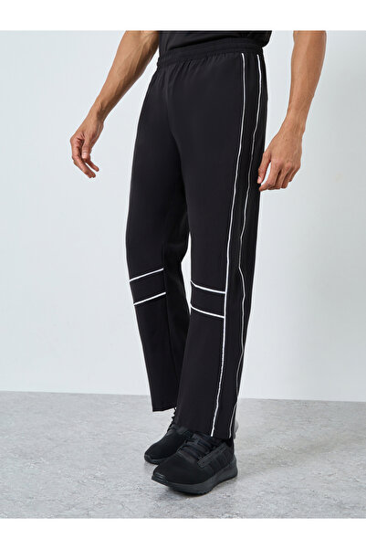 Styli بنطال رياضي رياضي مع تفاصيل حواف