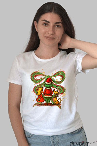 GILDAN Tricou De Craciun Grinch Fetita Si Catelul Magic Dama