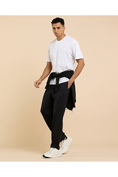 R&B Textured Knit Pants with Drawstring Waist