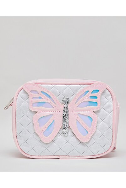 R&B حقيبة كروس بودي مبطنة للبنات باللون الوردي