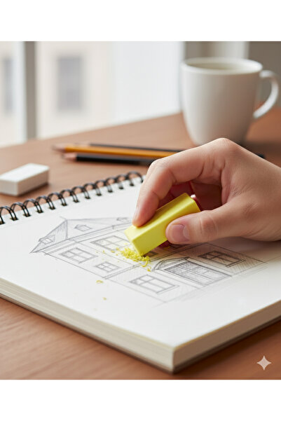 WareHause0 3 Lü Silgi Seti Resim Silgisi, Sınav Silgisi