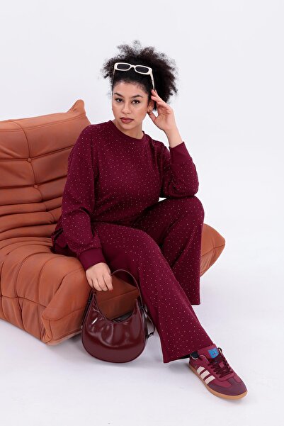 Siyezen Plus Size Sparkling Stone Modal Fabric Comfortable Set