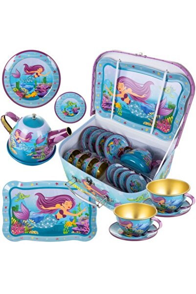 Selgot Set de ceai pentru copii, formă de sirenă, multicolor