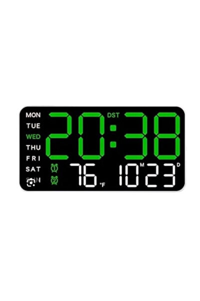 China Table or wall clock 6659 with digital temperature display and alarm