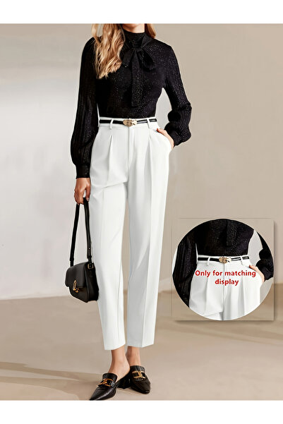 Take Two By Styli Solid Pocket Detail Straight Leg Pants
