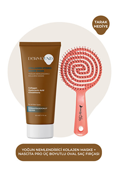 Dermoend Yoğun Nemlendirici Kolajen Maske ve tarak