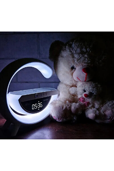 AHMED Super LED Clock Speaker ZQS 1222 Night Light BT FM Bluetooth 12 W 1500 Mah