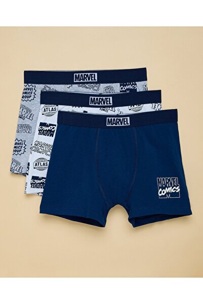 R&B Multi Boy's 3 Pack Marvel Print Boxers