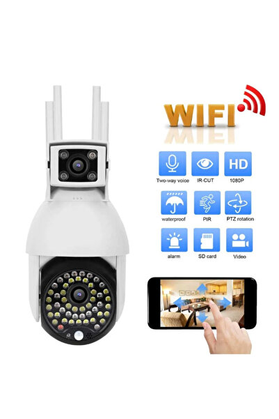 MİKİ Wifi Full Hd Surveillance Camera White CP-1150