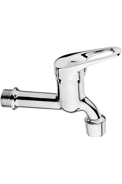 SNA Krom Duvardan Tekli Mix Musluk Aç Kapa Lavabo Wc Tuvalet Bahçe Musluğu