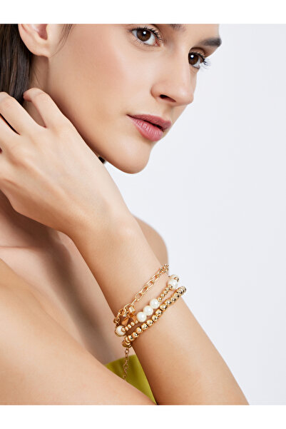 Styli Set of 3 - Gold Beaded Bracelet